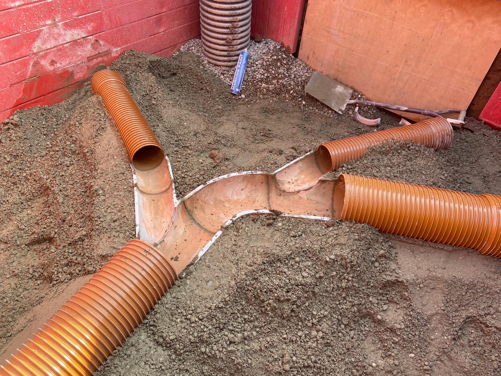 Pipe installation work